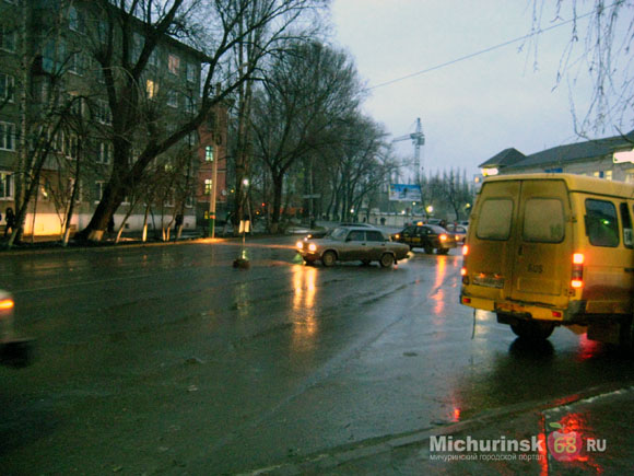 Перекрытие ул. Красная в день эстафеты Олимпийского огня в Мичуринске